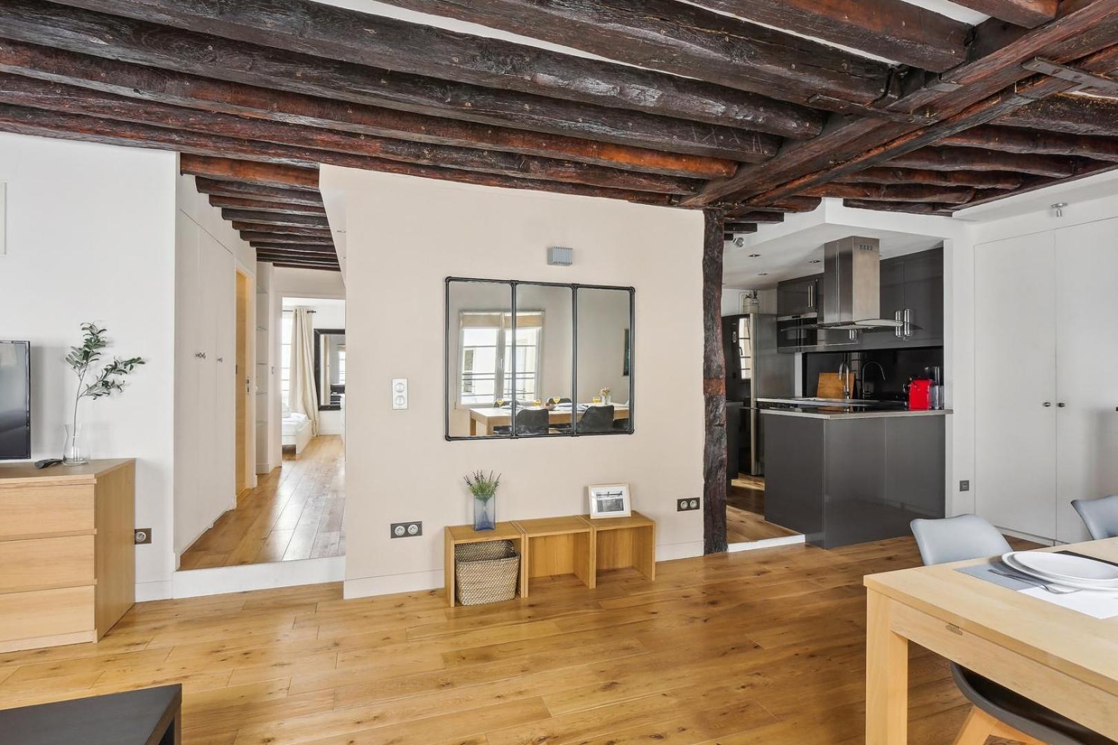 Apartment Bnbnook - Bright 2br Near Louvre & Pompidou Paris