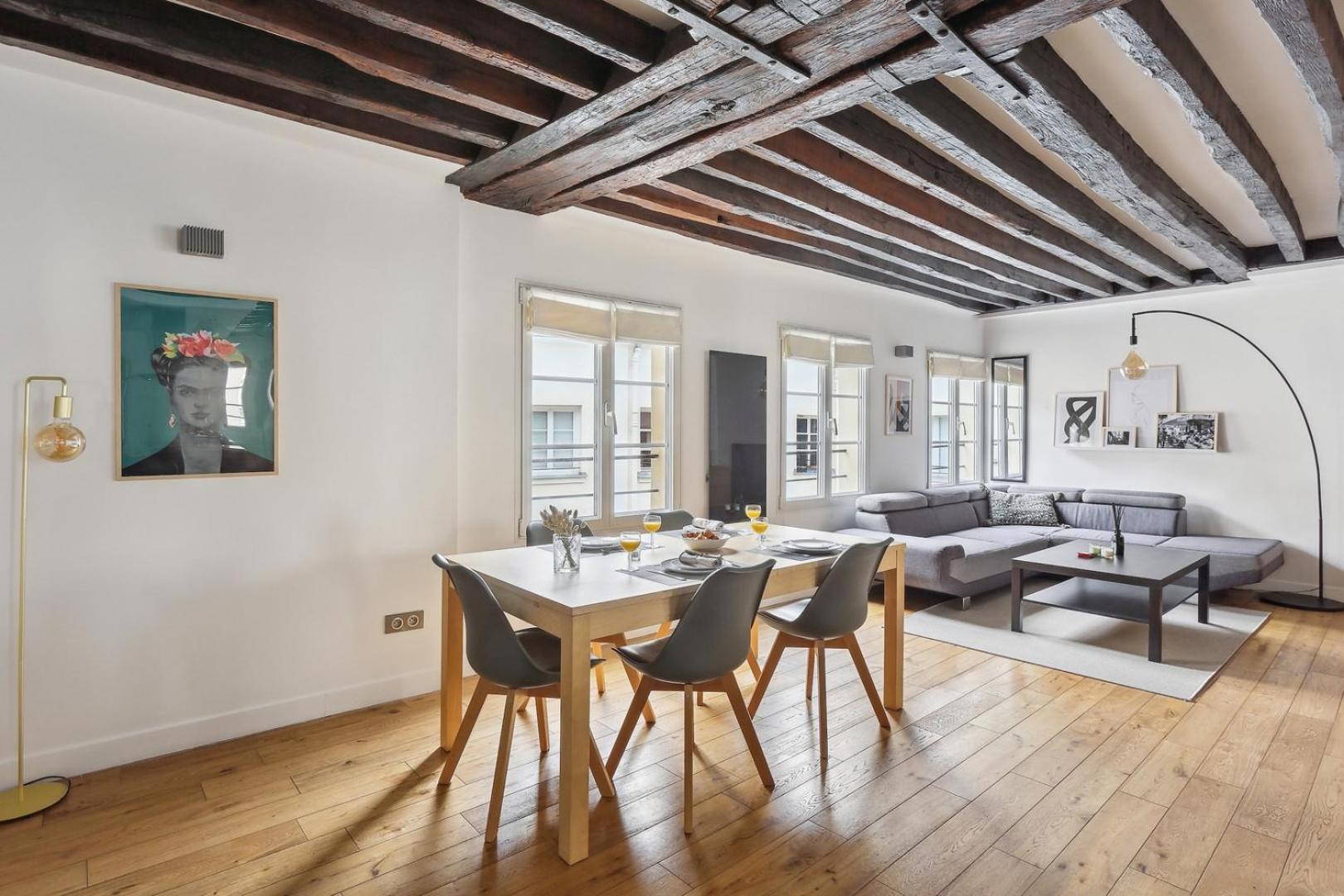 Apartment Bnbnook - Bright 2br Near Louvre & Pompidou